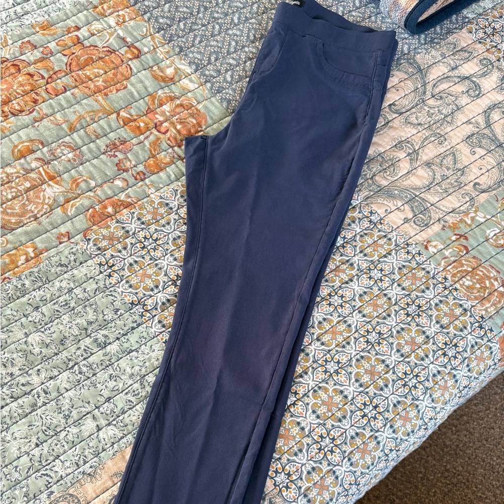 Elegant Midnight Blue Skinny Pants